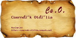 Csernák Otília névjegykártya